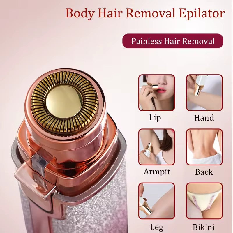 2 in 1 Electric Eyebrow Trimmer & Hair Remover for All Parts Use in Pen Flawless
